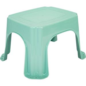 Hega Hogar Keukenkrukje/opstapje - mintgroen - kunststof - L32 x B27 x H21 - anti-slip -