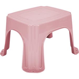 Hega Hogar Keukenkrukje/opstapje - roze - kunststof - L32 x B27 x H21 - anti-slip -
