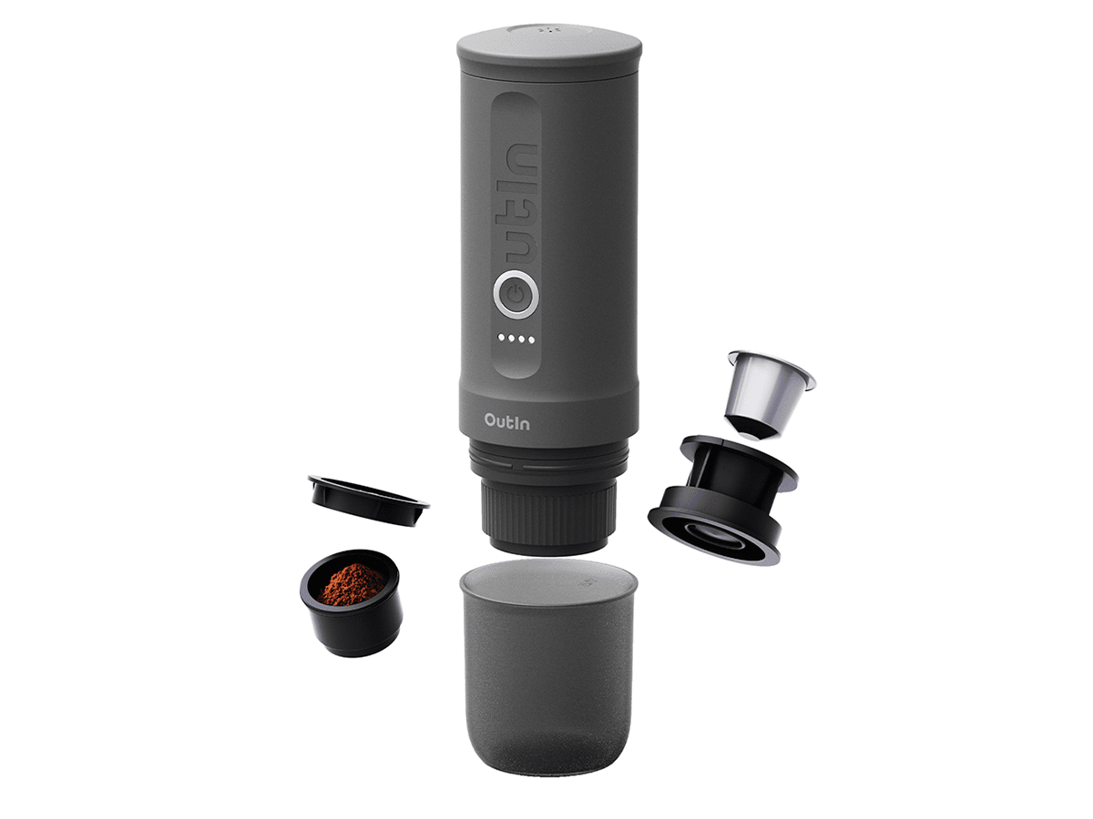 OUTIN Nano 7500mAh Portable Coffee Maker (Gray)