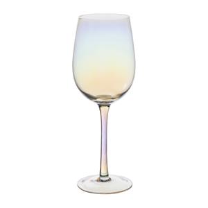 Xenos Champagneglas gouden rand - roze - 220 ml