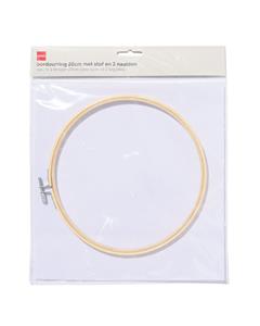 HEMA Borduurring Ø20cm Met Stof En 2 Naalden