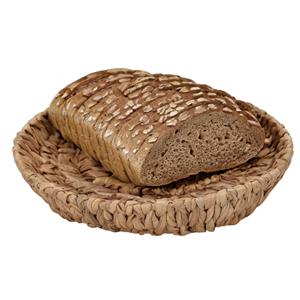 H&S Collection Broodmand - gevlochten riet - naturel - 35 x 35 x 6 cm -