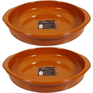 Concorde Set van 3x stuks grote tapas ovenschalen/serveerschalen Alicante met handvatten cm -