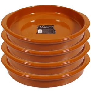 Concorde Set van 4x stuks grote tapas ovenschalen/serveerschalen Alicante met handvatten cm -