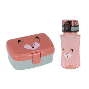Lässig Friends Lunchpakket met lunchbox en drinkfles 460 ml, Over Fox