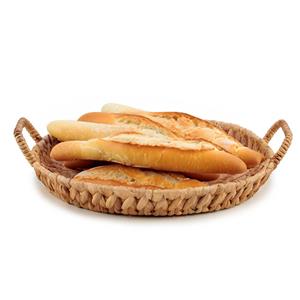 Giftdecor Opbergmandje/Broodmandje - gevlochten riet - naturel kleur - x x 10 cm -