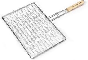 Barbecook Elastische grill uit chroom en hout 40x28 cm FSC 100% - 