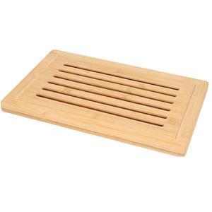Excellent Houseware Brood snijplank met kruimel opvangbak - bamboe hout - x 24 x 2 cm -