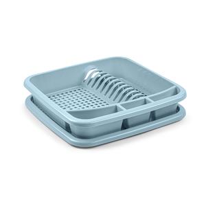 PlasticForte Afwas afdruiprek met lekbak - ijsblauw - kunststof - x x 7.5 cm -