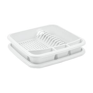 PlasticForte Afwas afdruiprek met lekbak - ivoor wit - kunststof - x x 7.5 cm -