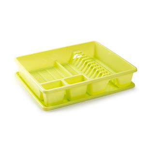 PlasticForte Afwas afdruiprek met lekbak - groen - kunststof - x x 9 cm -