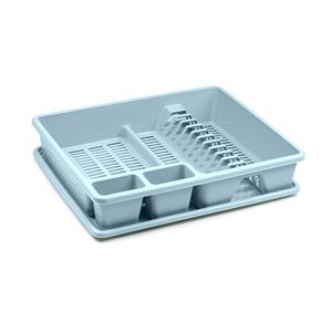 PlasticForte Afwas afdruiprek met lekbak - ijsblauw - kunststof - x x 9 cm -