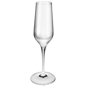 Bormioli Rocco Champagneglas Elektra met vulstreepje; 230ml, 6.2x4.7x23.5 cm (ØxØxH); transparant; 0.1 l vulstreepje, 6 stuk / verpakking