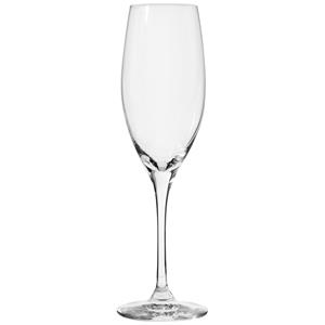 Vega Champagneglas Chateau met vulstreepje; 250ml, 4.8x21.6 cm (ØxH); transparant; 0.1 l vulstreepje, 6 stuk / verpakking