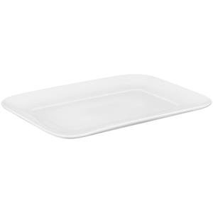 PULSIVA Porseleinen platte schaal Tila; 31x22x2.5 cm (LxBxH); wit; rechthoekig; 4 stuk / verpakking