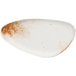 Vega Platte schaal Purior; 30.5x16x2.6 cm (LxBxH); wit/bruin; 6 stuk / verpakking