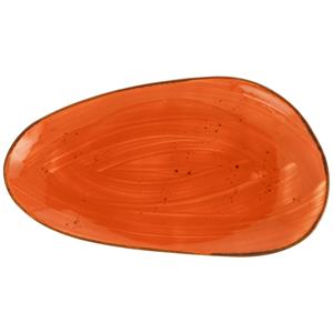 Vega Platte schaal Nebro organisch; 33x19x3.5 cm (LxBxH); rood; 3 stuk / verpakking