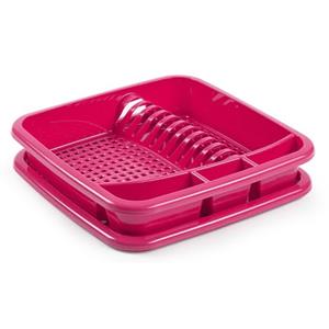 PlasticForte Fuchsia roze afdruiprek met lekbak x cm -