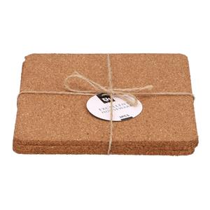 Onderzetters Kurk Vierkant Set A 3 Stuks 19,5x19,5cm