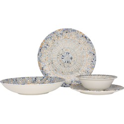 Bonna serviesset - Luca Mosaic - 24 delig - 6 persoons - Porselein