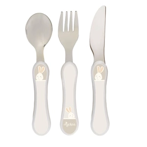 Sigikid Besteck-Set Vanilla, Hase (3-tlg), Edelstahl