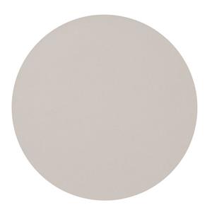 Zeller Placemats - lederlook - taupe - rond - cm - tafel dekken - onderleggers -