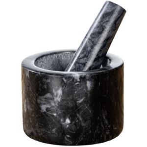 WENKO Mörser COCA, Schwarz, Ø 11 cm, Marmor