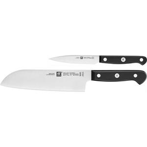 Zwilling Messer-Set Gourmet (Set, 2-tlg., 1 Spick & Garniermesser 10 cm, 1 Kochmesser 20 cm), Made in Germany, FRIODUR eisgehärtete Klingen, Sonderschmelze