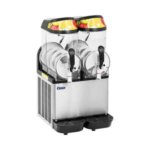 Slushmachine - 2 x 12 L - LED-verlichting - digitaal bedieningspaneel - Koninklijke Horeca