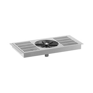 Royal Catering Glazen spoeler - met lekbak - 35 x 16 x 6,5 cm - 