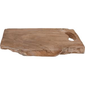 Merkloos Houten serveerplank/tapasplank/serveerblad met handvat cm -