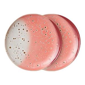 HKLIVING-collectie 70s servies: dessertbordjes lychee - set van 2