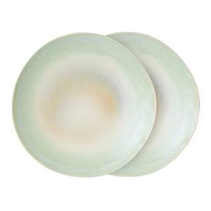 HKLIVING-collectie 70s servies: dinerborden palms - set van 2