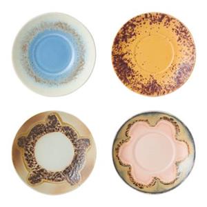 HKLIVING-collectie 70s servies: schotels ocean - set van 4