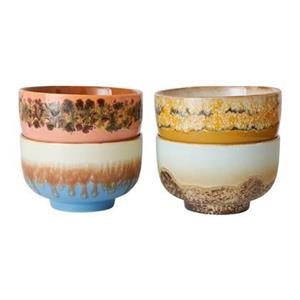 HKLIVING-collectie 70s servies: noedelkommen seabreeze - set van 4