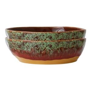 HKLIVING-collectie 70s servies: pastakommen cove - set van 2