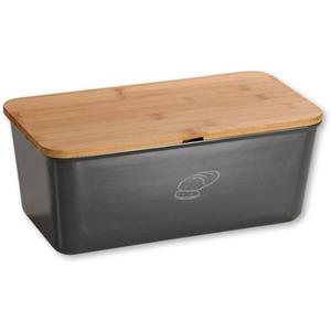 Kesper Brotkasten Brotbox Melamin mit Schneidebrett aus Bambus