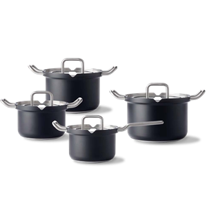 Bk Q-linair Master Glas Black pannenset 4-delig
