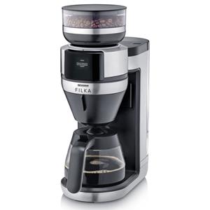 Severin KA 4852 FILKA 2.0 Kaffeeautomat mit integrierter Kaffeemühle schwarz/edelstahl