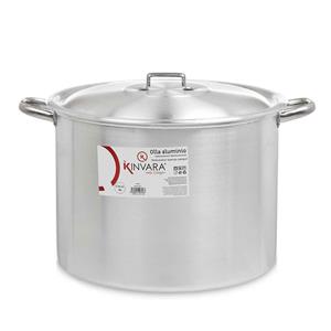 Kinvara kookpan/Soeppan met deksel - Aluminium - 35L - D38 x H32 cm -