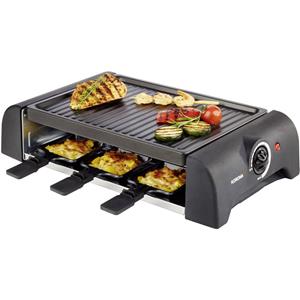 KORONA Raclette Raclette Grill 45065, 6 Raclettepfännchen, 1000 W, für 6 Personen, Tischgrill, inkl. 6 Pfännchen und Spatel