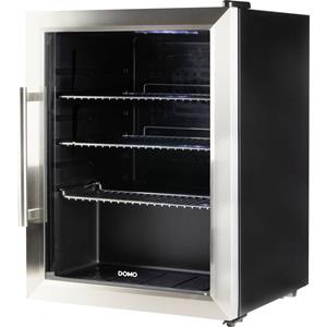 DO91609BK Partykoelkast Energielabel: D (A - G) 60 l Staand apparaat Zwart, RVS (geborsteld)
