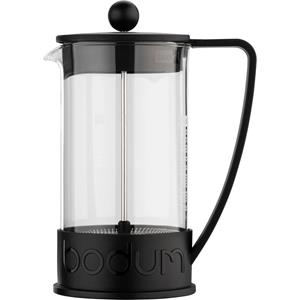 bodum PRESS BRAZIL Cafeti&egrave;re Transparant, Zwart Capaciteit koppen: 8 Glazen kan