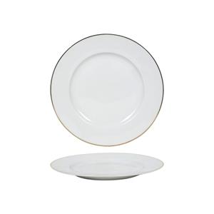 Merkloos Bord Wit/goud Rand Ø20,5cm Doos A 6
