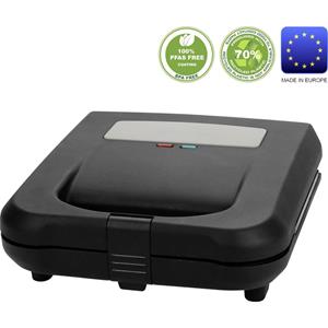 Emerio Sandwichmaker EMERIO ST-130038 Sandwichmaker Antihaftbeschichtung, BPA-frei Schwarz, 700.00 W