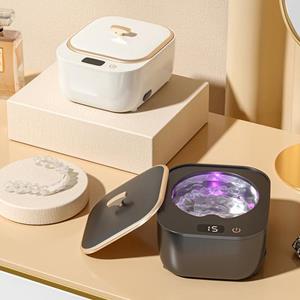 Moxia Professionele ultrasone retainerreiniger met timer Hoge frequentie waterdichte US Plug kunstgebit sieraden reinigingsmachine zwart