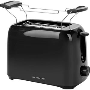 Emerio Toaster EMERIO TO-128676.3 Toaster BPA-frei, mit Brötchenaufsatz Schwarz, 700.00 W