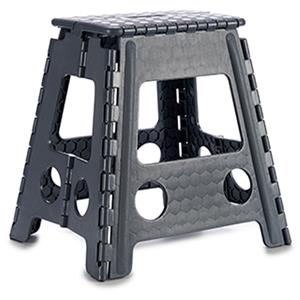 Kipit Inklapbaar keukenkrukje/opstapje lichtgrijs x 32 cm -