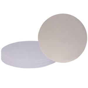 Wicotex Placemats Uni - 8x - grijs - rond cm - anti slip laag - Teflon coating toplaag -