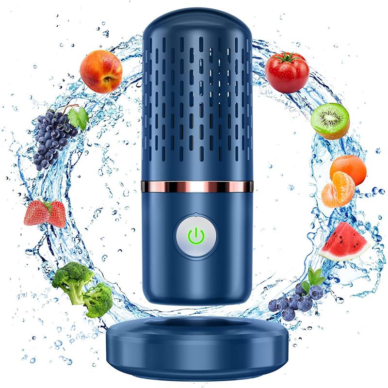 Exquisite Co., Ltd. Fruit- en groentereiniger Keuken Huishoudelijk voedsel Reinigingsmachine Draagbare draadloze groentewasmachine wit